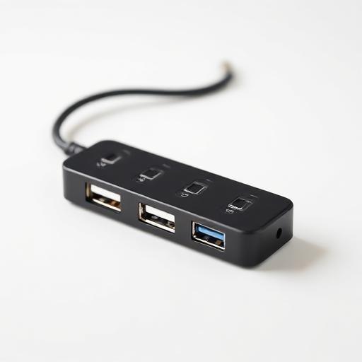 Hub USB 3.0 4 Portas Compacto Preto